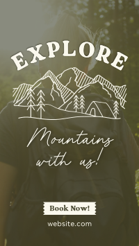 Explore Mountains Instagram Story Design