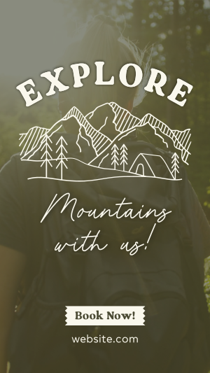 Explore Mountains Instagram story Image Preview