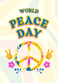 Hippie Peace Poster Design