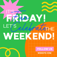 Friday Party Weekend Instagram Post Design
