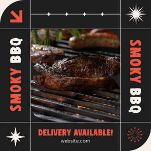 BBQ Delivery Available Instagram post Image Preview