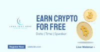Earn Crypto Live Webinar Facebook ad Image Preview
