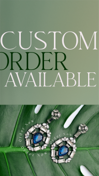 Earthy Custom Jewelry Instagram story Image Preview