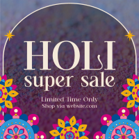 Holi Sale Patterns Instagram Post Design