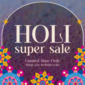 Holi Sale Patterns Instagram post Image Preview