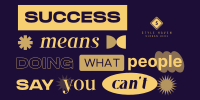 Quirky Success Quote Twitter post Image Preview