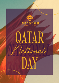 Qatar National Day Greeting Flyer Design