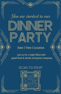 Art Deco Elegant Invitation Preview