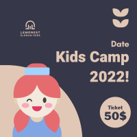 Cute Kids Camp Instagram Post Design