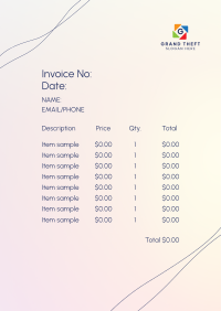 All Thin Invoice Image Preview