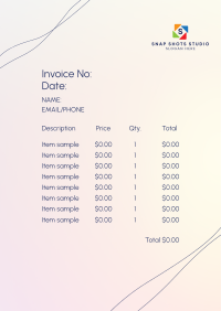 All Thin Invoice Image Preview