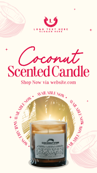 Coconut Scented Candle TikTok video Image Preview
