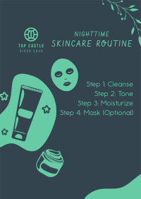 Nighttime Skincare Routine Poster Image Preview