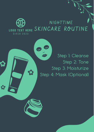 Nighttime Skincare Routine Poster Image Preview