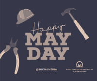 Happy May Day Facebook Post Design