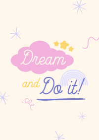 Dream Positivity Quote Flyer Image Preview