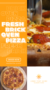 Yummy Brick Oven Pizza YouTube Short Design