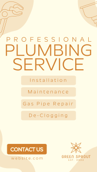 Simple Plumbing Service TikTok Video Image Preview