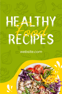 Modern Healthy Food Pinterest Pin Image Preview