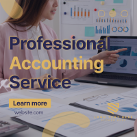 Professional Accounting Service Instagram Post Design