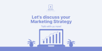 Discussing Marketing Strategy Twitter Post Design