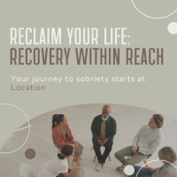 Peaceful Sobriety Support Group Linkedin Post Design