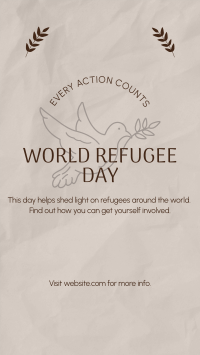 World Refugee Support Instagram story Image Preview