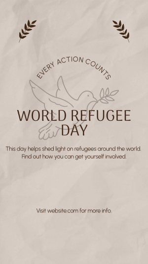 World Refugee Support Instagram story