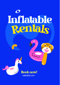 Party with Inflatables Flyer Image Preview