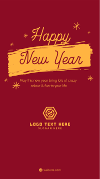 New Year Greet Instagram Story Design