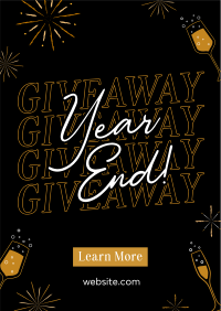 Year End Giveaway Flyer Design