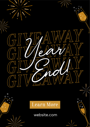 Year End Giveaway Flyer Image Preview