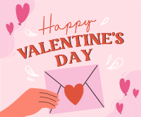 Valentines Day Greeting Facebook Post Design