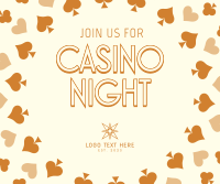 Casino Night Facebook Post Design