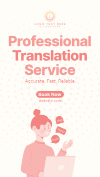 Professional Translation Service YouTube Short Design