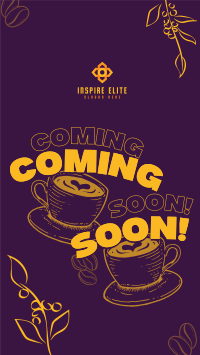 Cafe Coming Soon TikTok video Image Preview