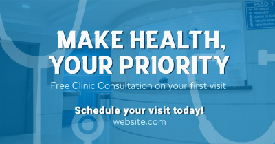 Clinic Medical Consultation Facebook ad Image Preview
