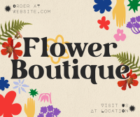 Quirky Florist Service Facebook Post Design