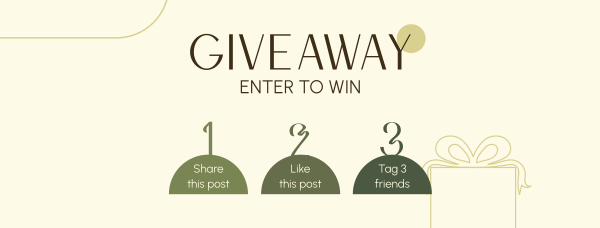 Simple Giveaway Instructions Facebook Cover Design Image Preview