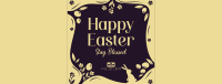 Blessed Easter Greeting Facebook Cover Design
