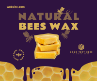 Naturally Made Beeswax Facebook Post Design