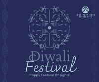 Diwali Lantern Facebook Post Design