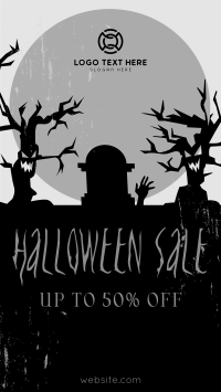 Spooky Trees Sale Facebook Story Design