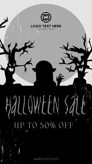 Spooky Trees Sale Facebook story Image Preview