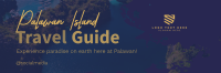 Palawan Travel Guide Twitter Header Design