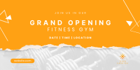 Fitness Gym Grand Opening Twitter Post Image Preview