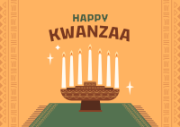 Kwanzaa Candle Postcard Image Preview