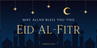 Night Sky Eid Al Fitr Twitter Post Design