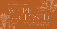 Luxurious Closed Restaurant Facebook ad Image Preview