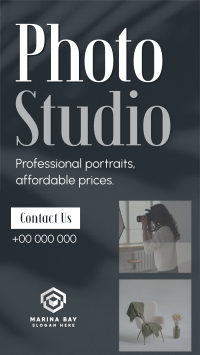 Elegant Photography Studio YouTube Short Image Preview